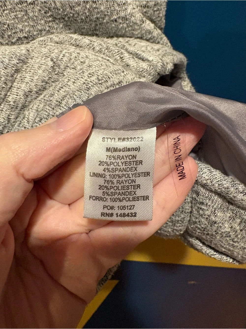 Staccato Light Heather Gray Puffer Vest NWOT